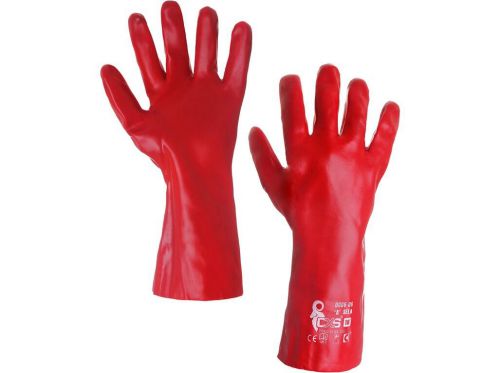 Rękawice Robocze Pokryte Czerwonym PCV Cxs Sela
