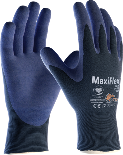 34-274 Rękawice Robocze Atg Maxi Flex Elite z Etykietą